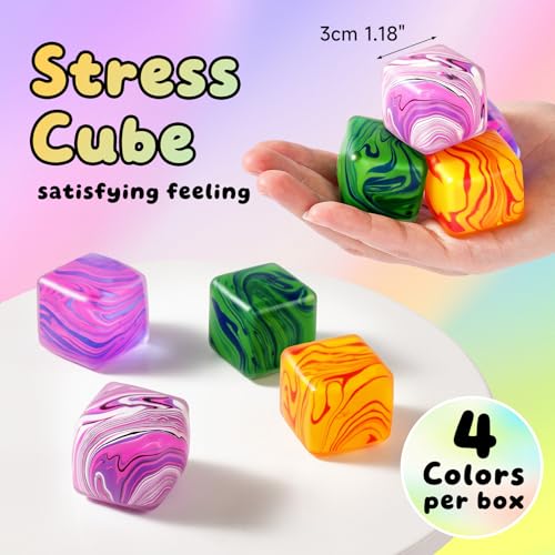4-Pack Slow-Rising Squishy Stress Cubes