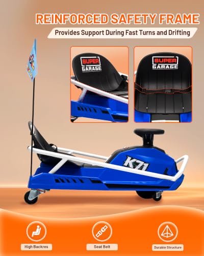 24V 300W Brushless Electric Drift Kart