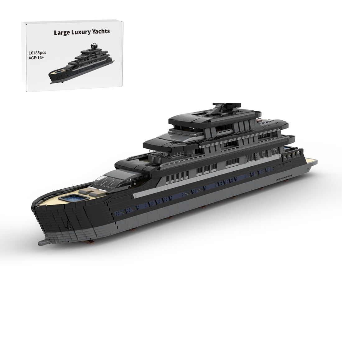 16,185-Piece Luxury Yacht Building Block Set