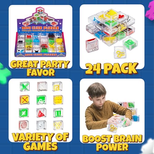 1,440-Pack Mini 3D Maze Puzzle Cubes