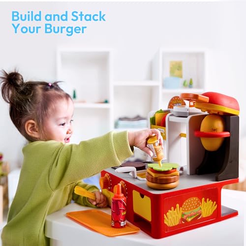 JOVA 40-Piece Interactive Fast Food Playset