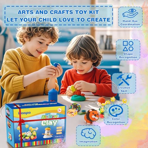 Ixiaoyoo 92-Pack Air-Dry Clay Kit