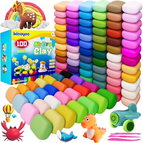 Ixiaoyoo 92-Pack Air-Dry Clay Kit