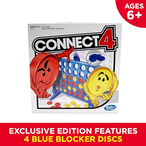Connect 4 Strategy Board Game with Blocker Disc