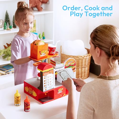 JOVA 40-Piece Interactive Fast Food Playset