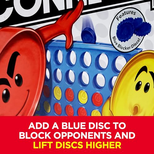 Connect 4 Strategy Board Game with Blocker Disc