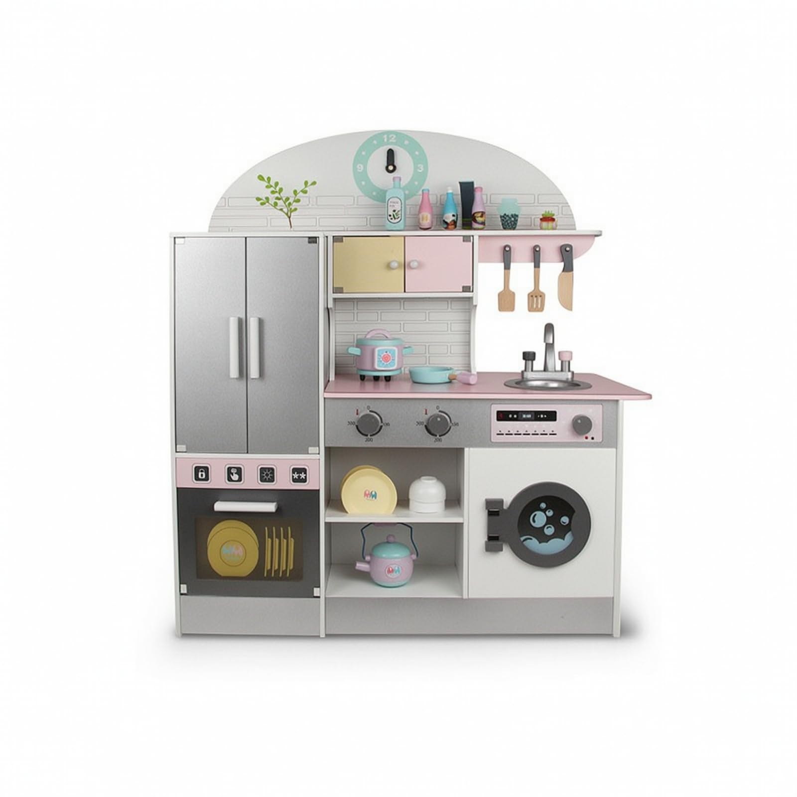 DuskHaven Wooden Pretend Play Kitchen