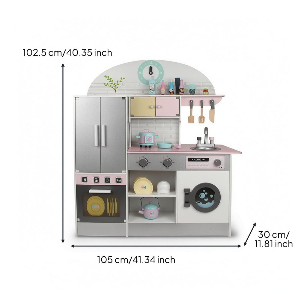 DuskHaven Wooden Pretend Play Kitchen