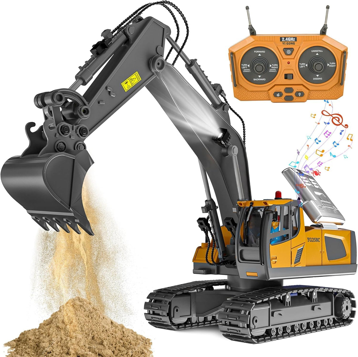 ADTHLIER 4-in-1 Construction Vehicle Set