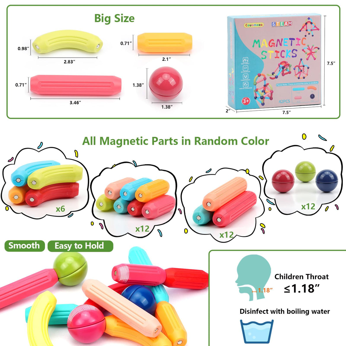 132-Piece Magnetic Building Block Set