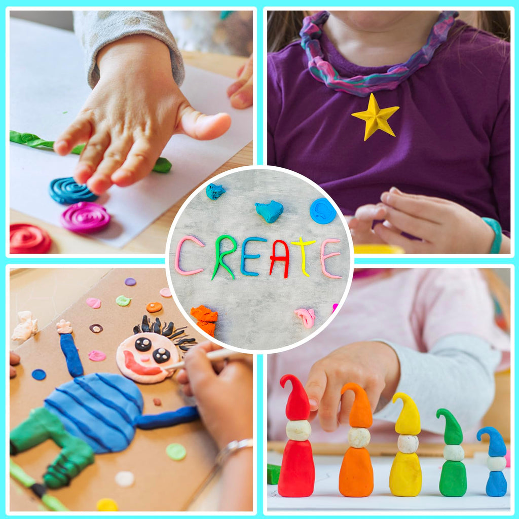 56-Color Air-Dry Modeling Clay Kit