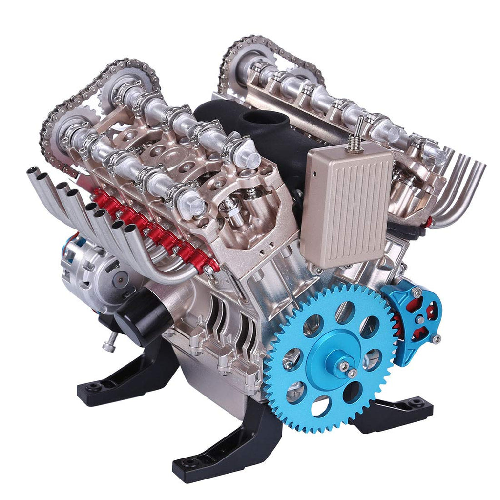 1:3 Motorized V8 Metal Engine Model Kit