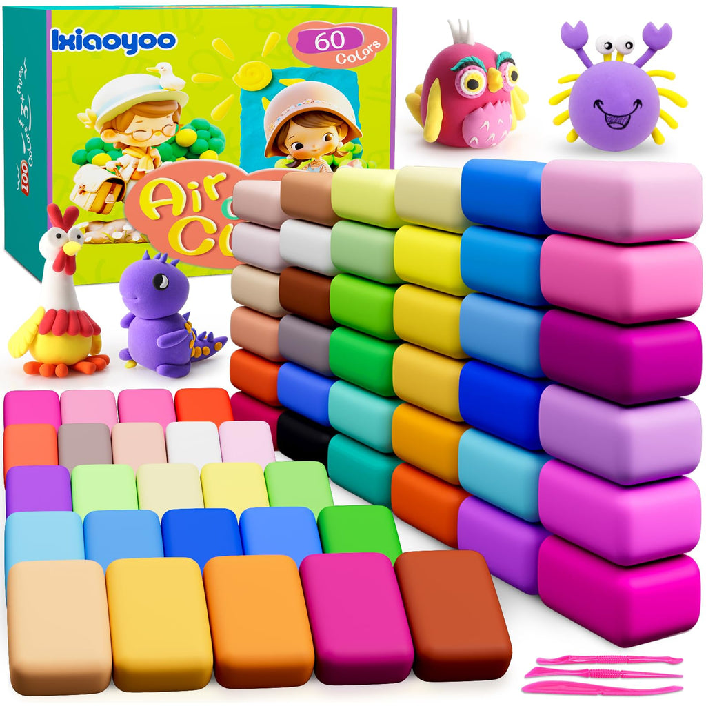 Ixiaoyoo 92-Pack Air-Dry Clay Kit