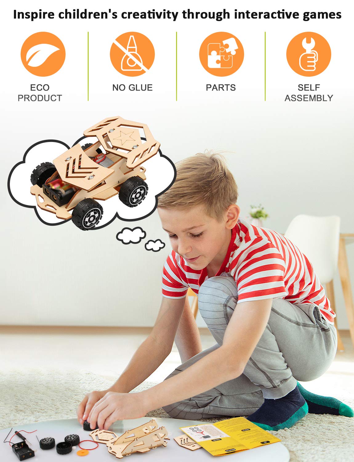 Poraxy 5-in-1 Motorized STEM Model Kit