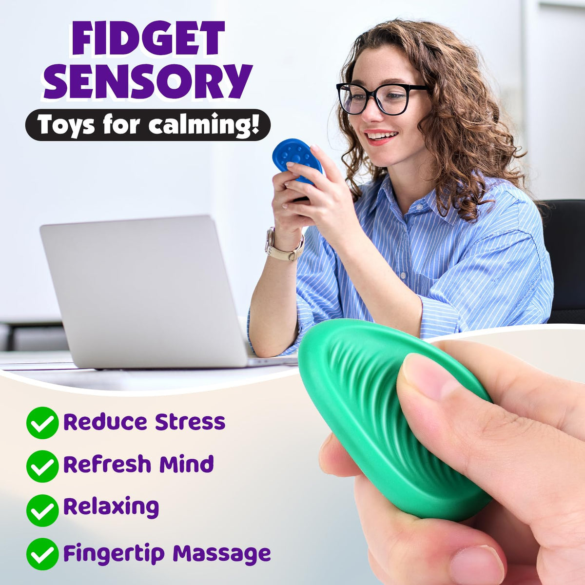 Worry Stone Sensory Fidget Set