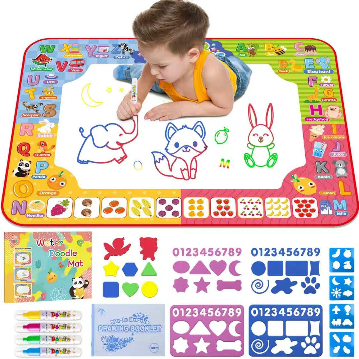 60 x 40-Inch Reusable Water Doodle Mat