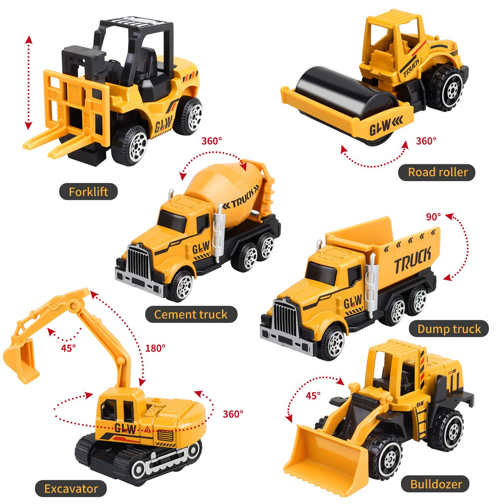 60-Piece Construction Vehicle Playset