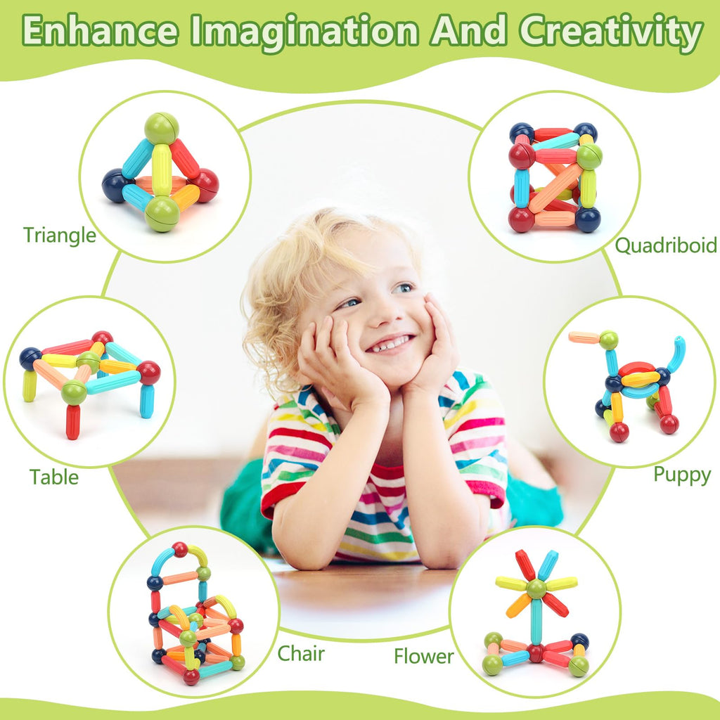 132-Piece Magnetic Building Block Set