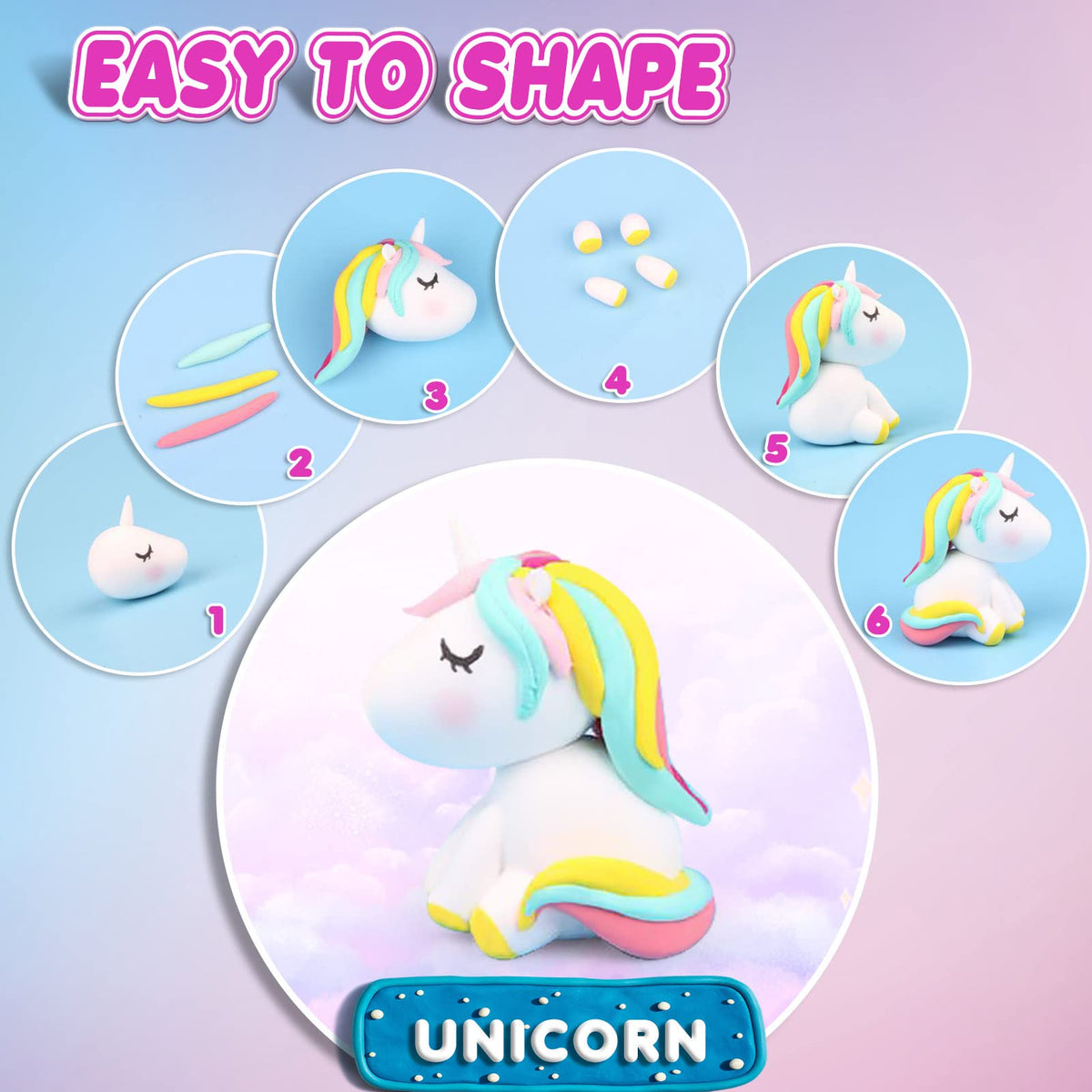 96-Color Air-Dry Modeling Clay Set