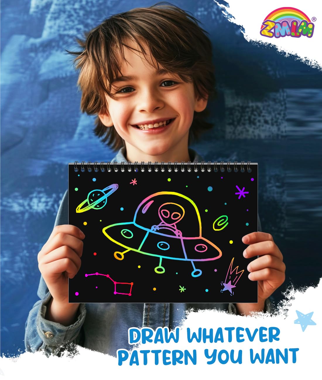 2-Pack Rainbow Scratch Art Notebooks
