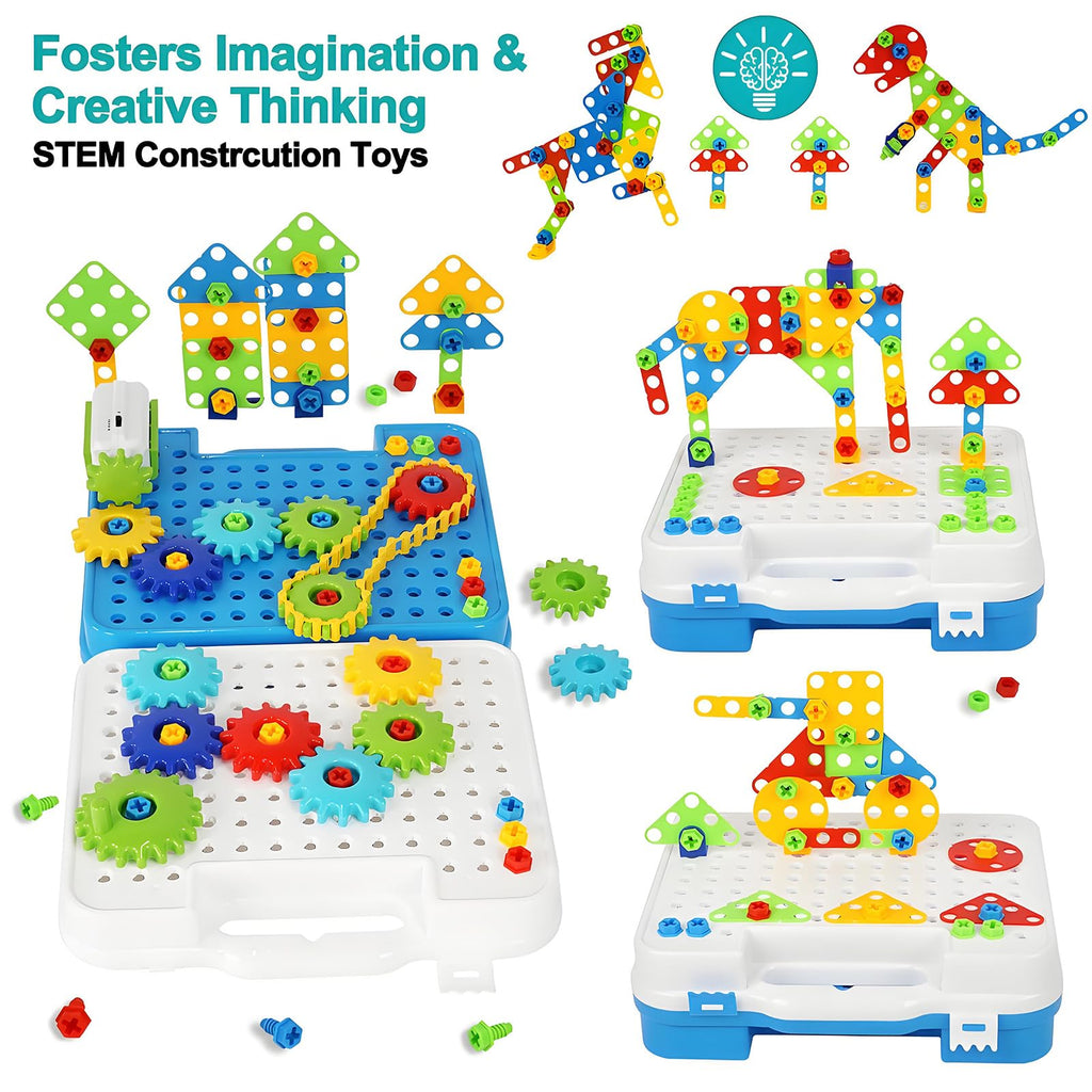 280-Piece Motorized Gear Building Set