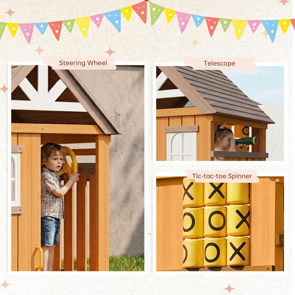 SunSwell Wooden Backyard Swing and Play Set