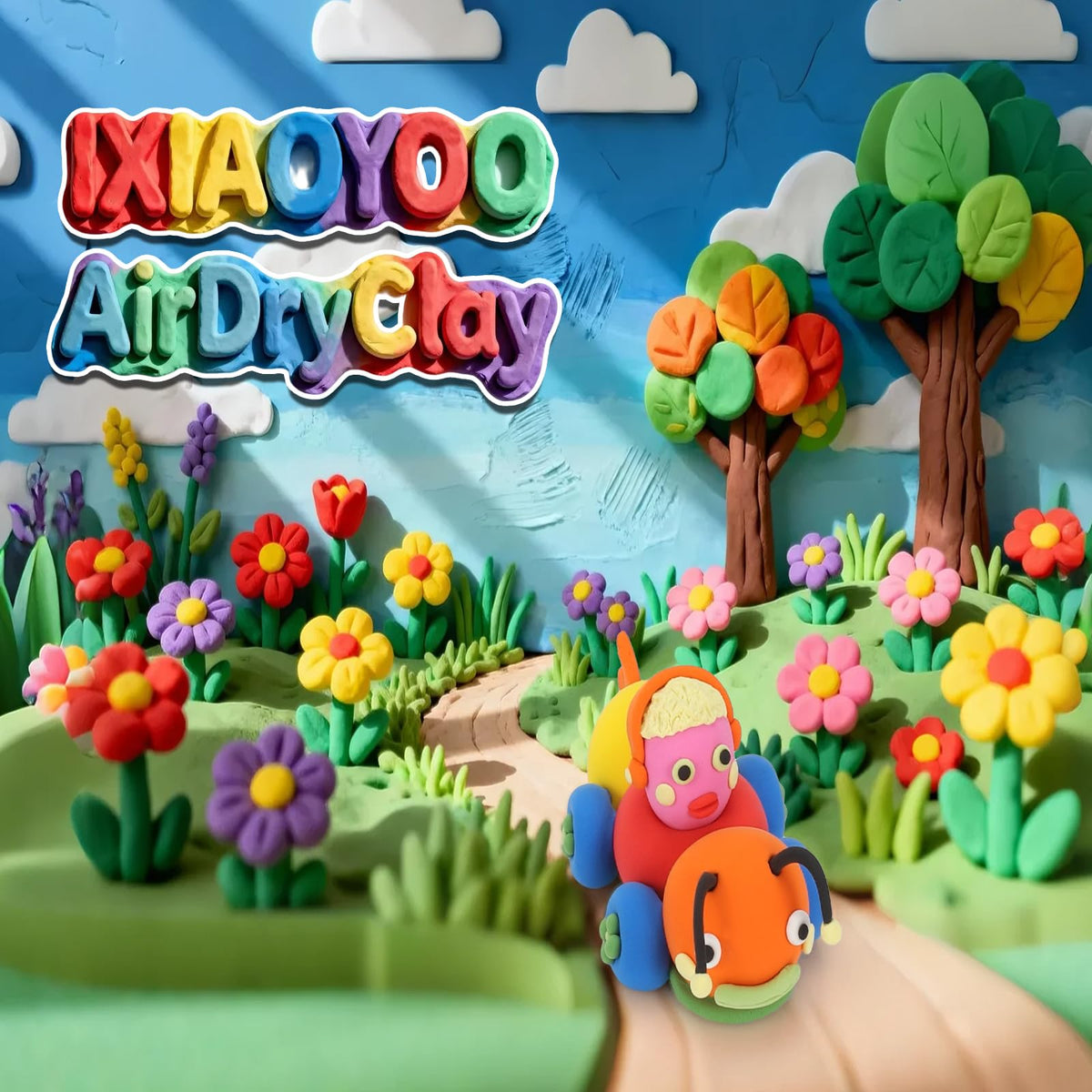 Ixiaoyoo 92-Pack Air-Dry Clay Kit