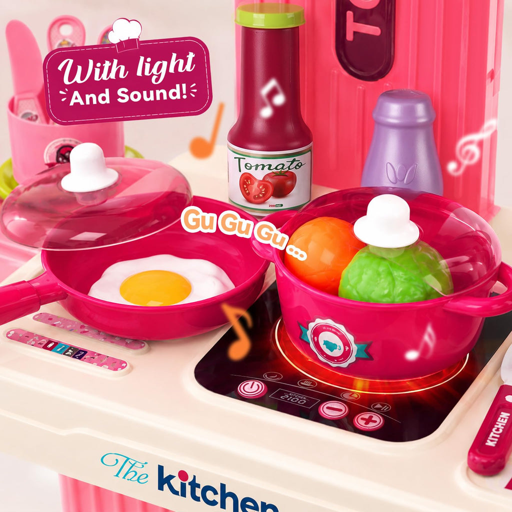 Golray 3-in-1 Portable Suitcase Play Kitchen