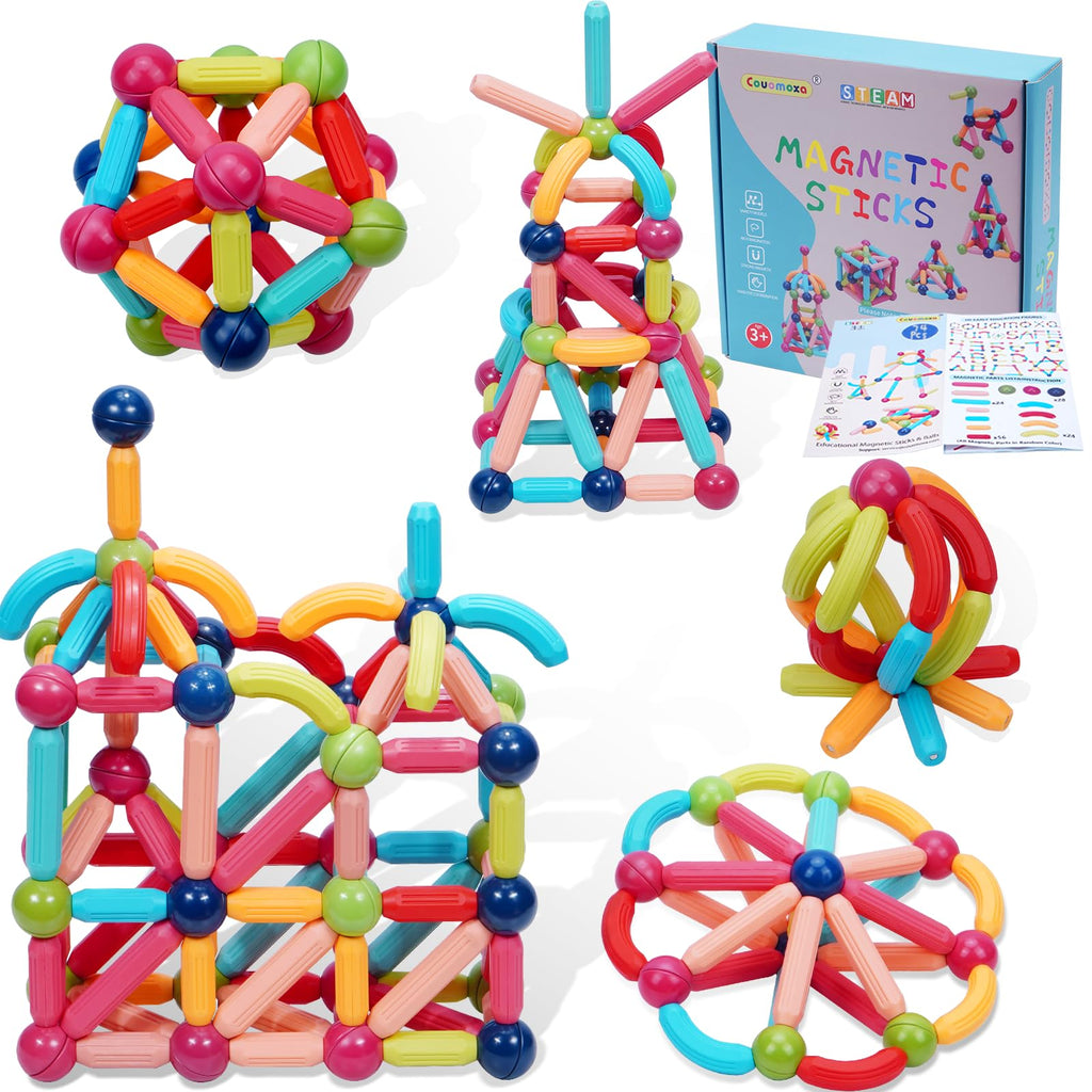 132-Piece Magnetic Building Block Set