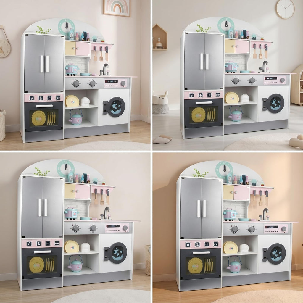 DuskHaven Wooden Pretend Play Kitchen