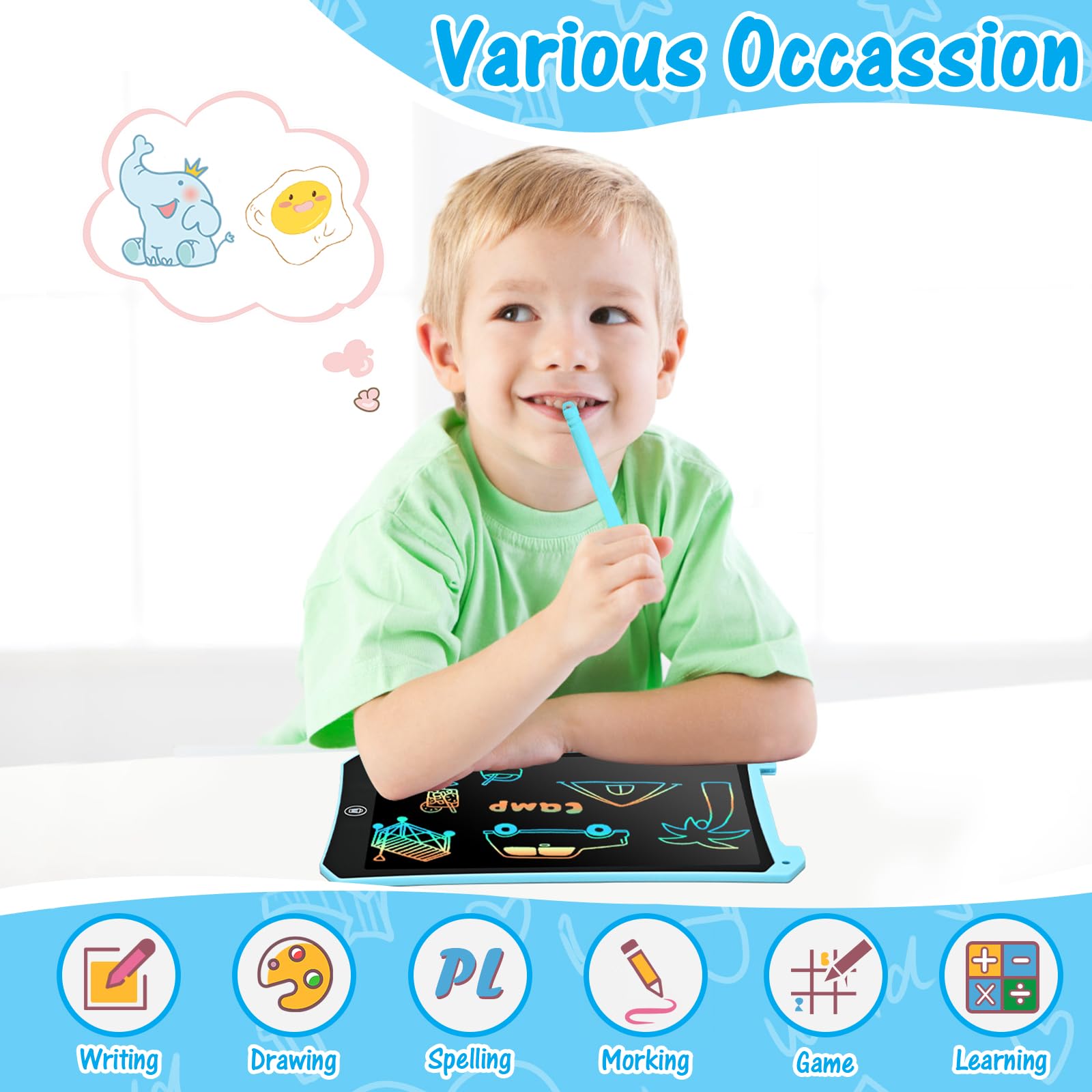 2-Pack 8.5-Inch LCD Writing Tablets
