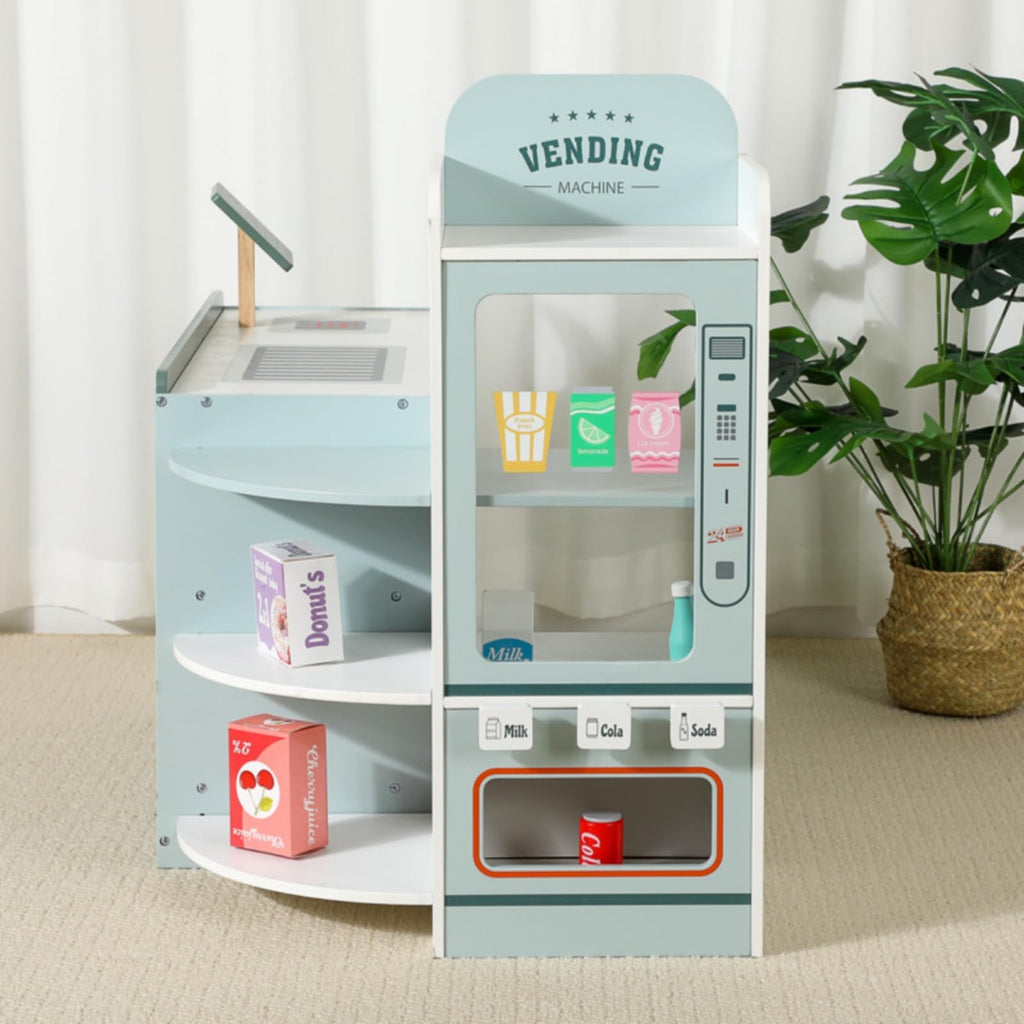 DuskHaven Wooden Cashier Checkout Playset
