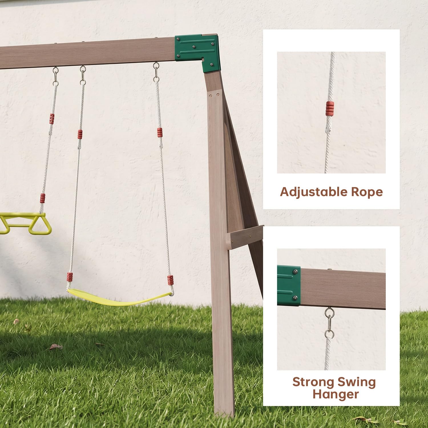 SunSwell Wooden Backyard Swing and Play Set
