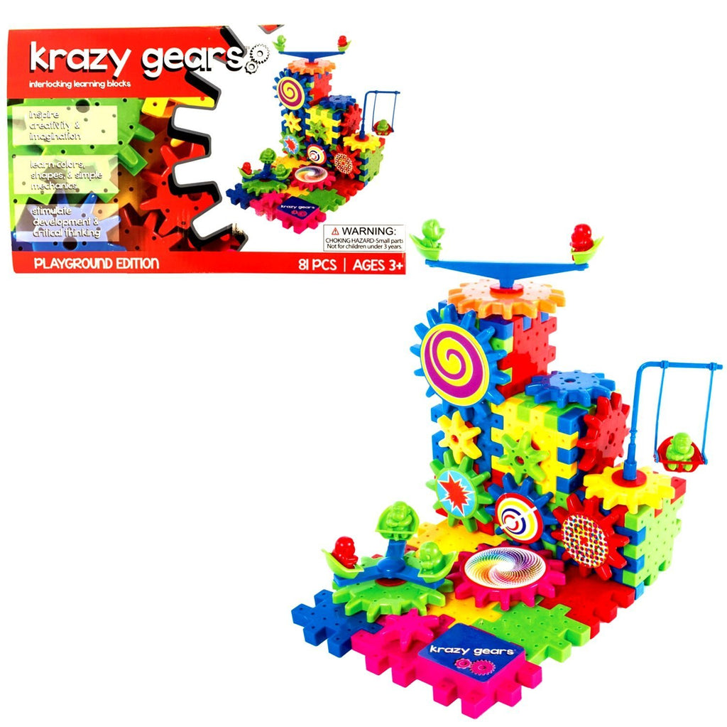 Krazy Gears 81-Piece Motorized Playground Set
