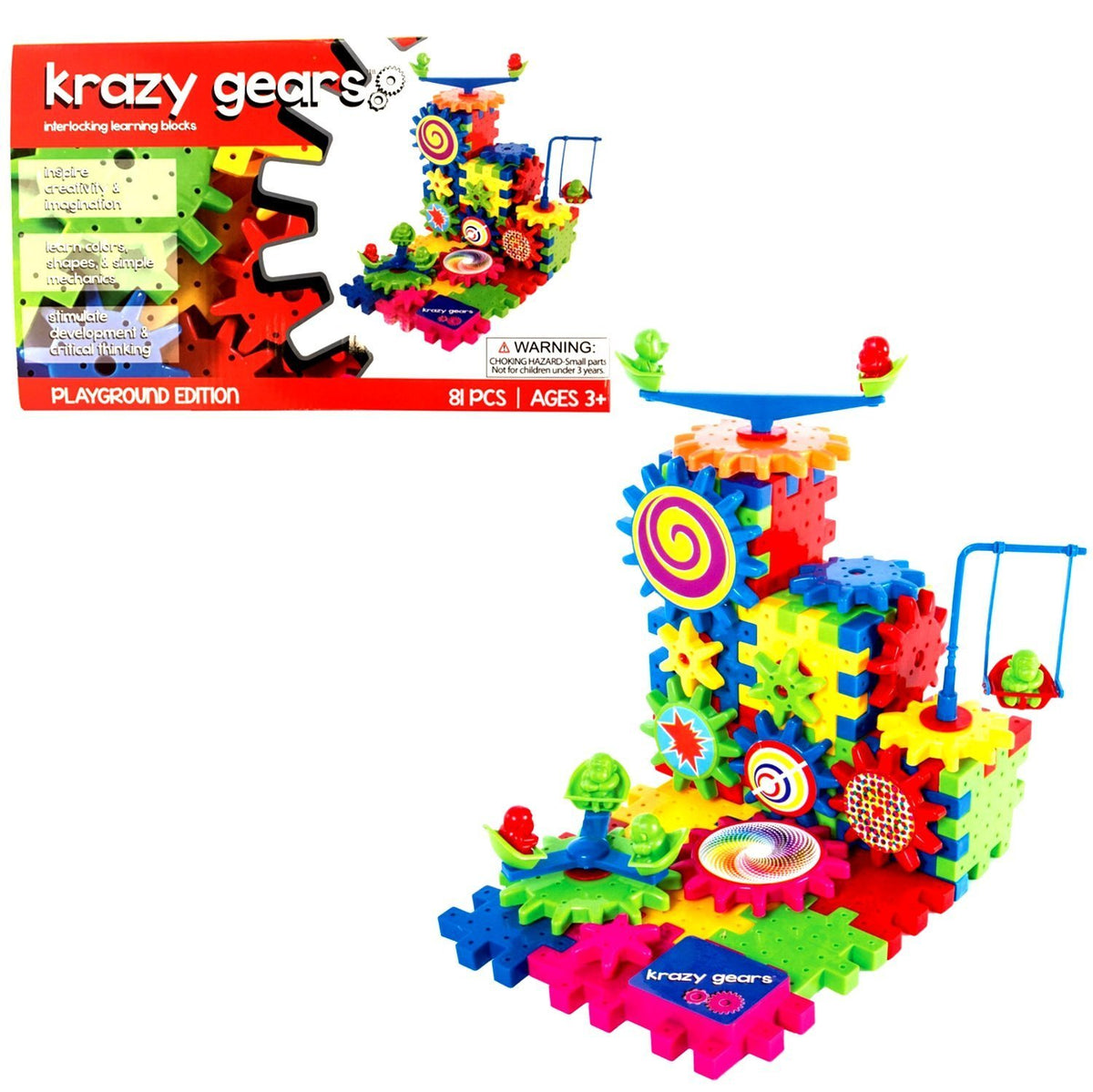 Krazy Gears 81-Piece Motorized Playground Set