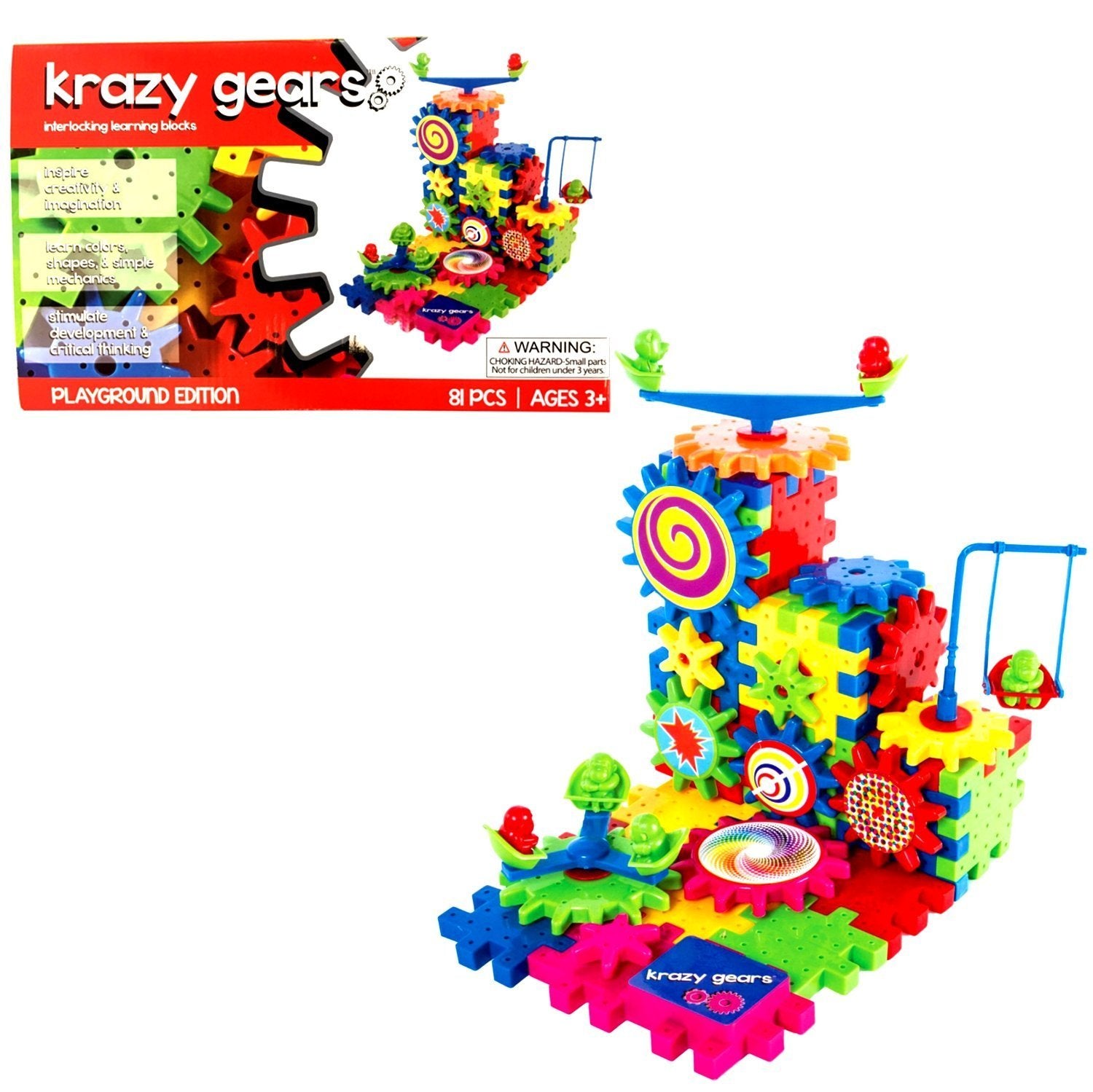 Krazy Gears 81-Piece Motorized Playground Set
