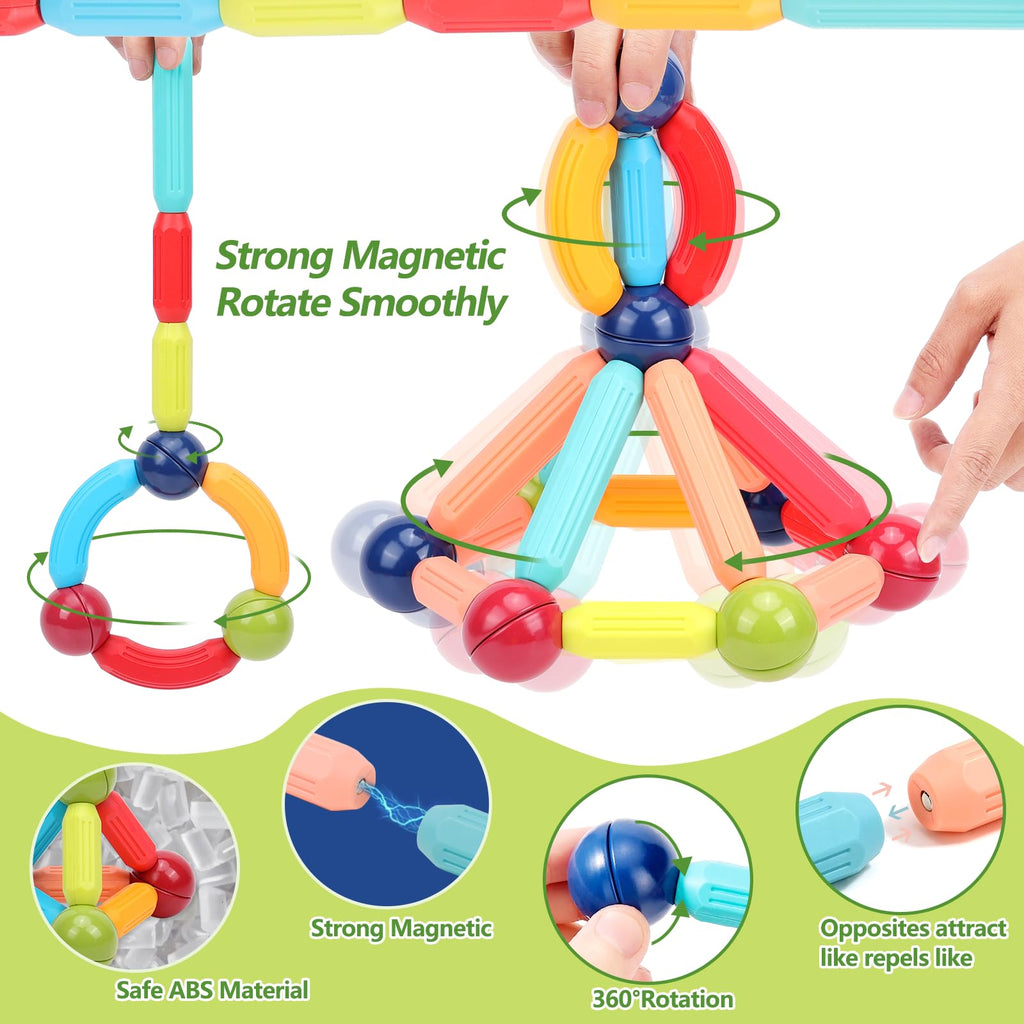 132-Piece Magnetic Building Block Set