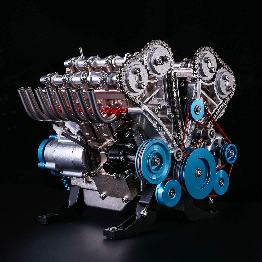 1:3 Motorized V8 Metal Engine Model Kit