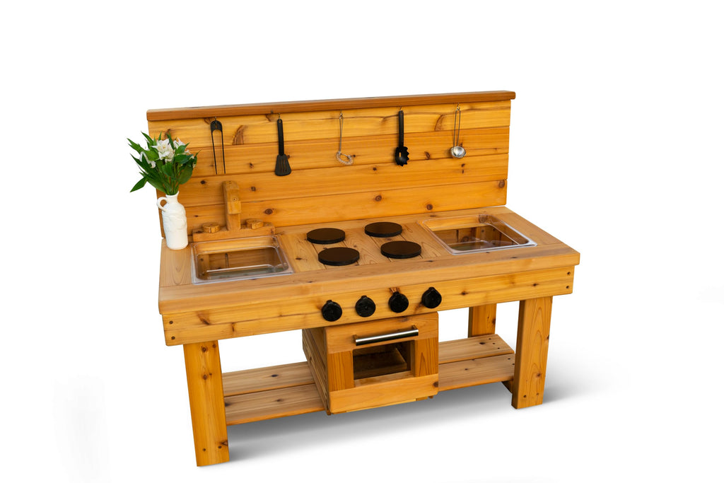 Noble Toys XL Cedar Outdoor Mud Kitchen