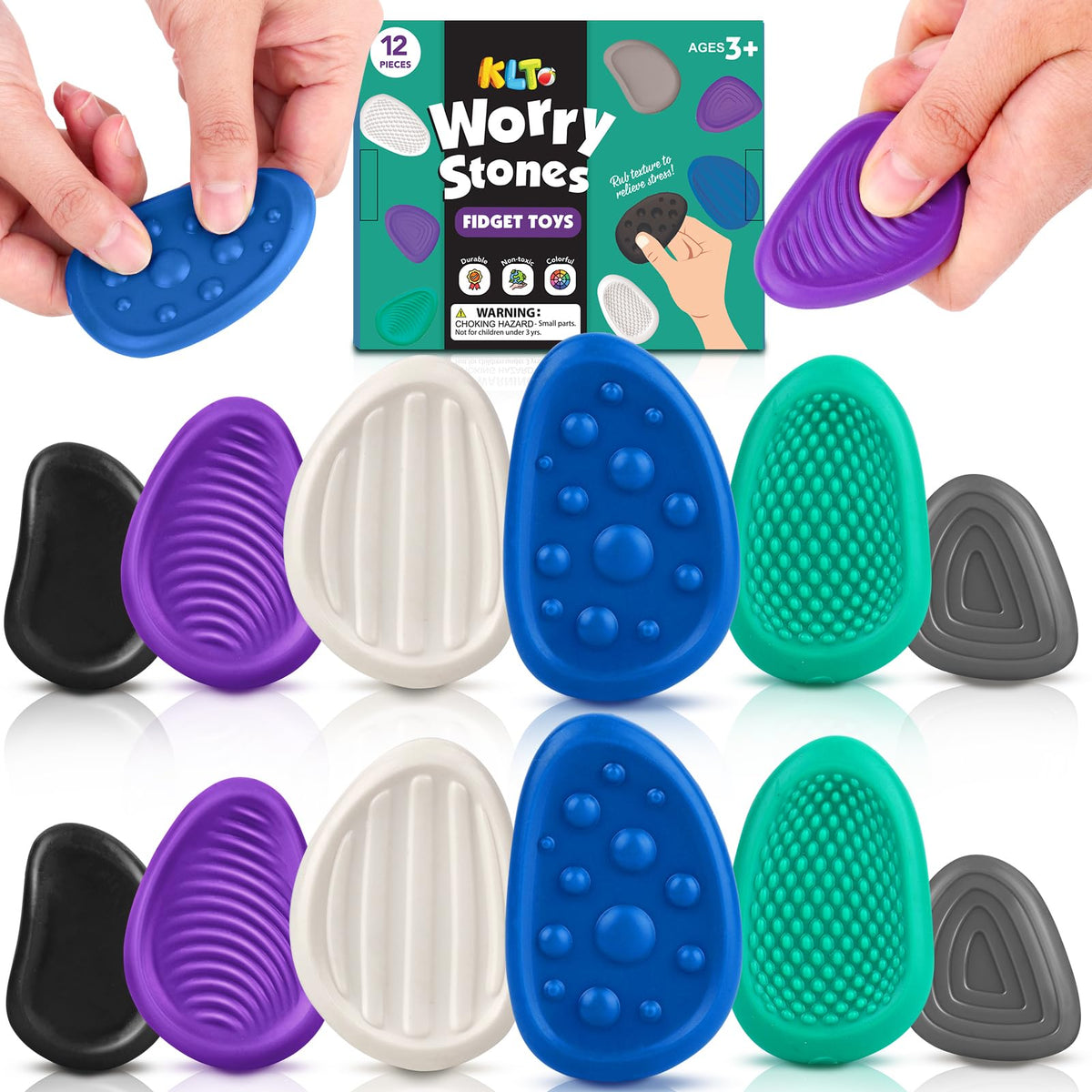 Worry Stone Sensory Fidget Set