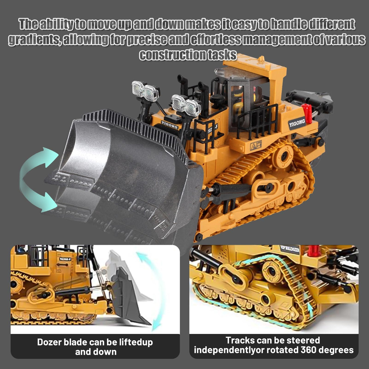 ADTHLIER 4-in-1 Construction Vehicle Set