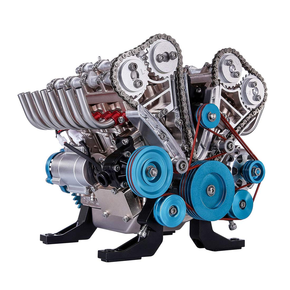 1:3 Motorized V8 Metal Engine Model Kit