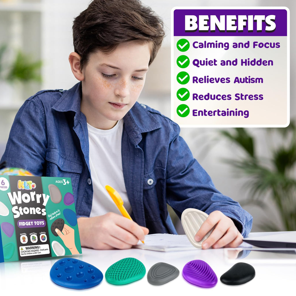 Worry Stone Sensory Fidget Set
