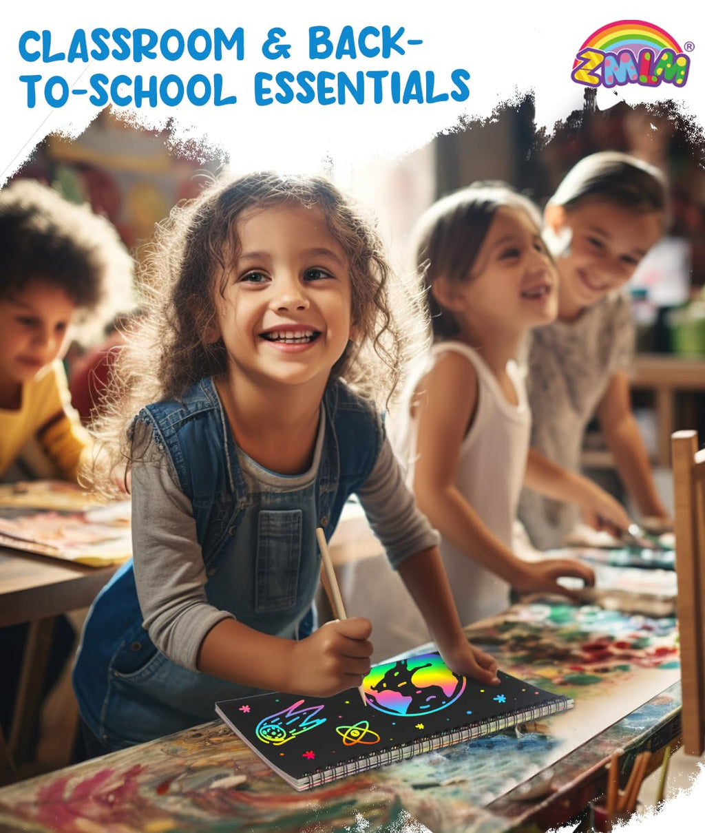 2-Pack Rainbow Scratch Art Notebooks