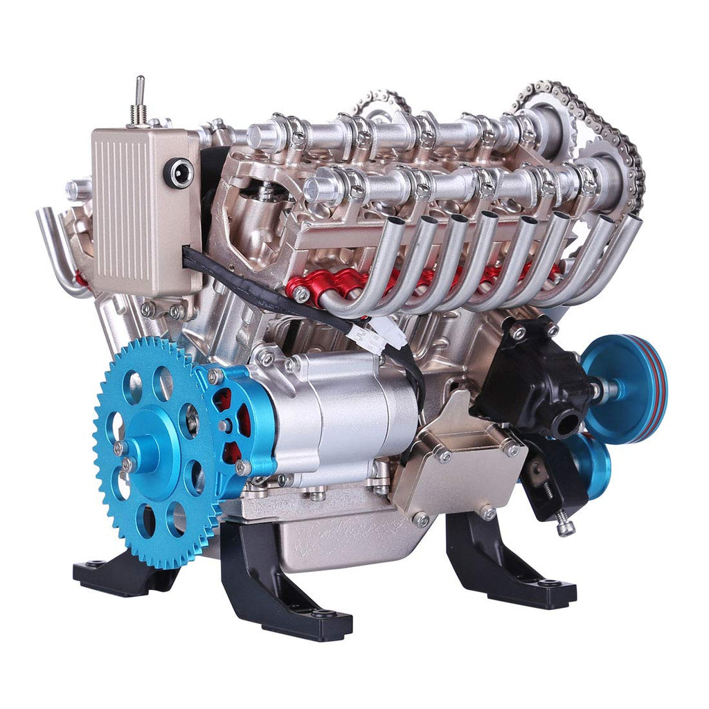 1:3 Motorized V8 Metal Engine Model Kit
