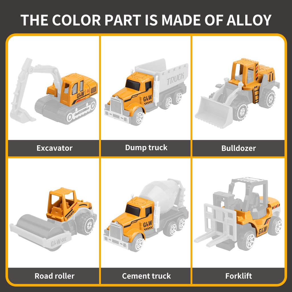 60-Piece Construction Vehicle Playset