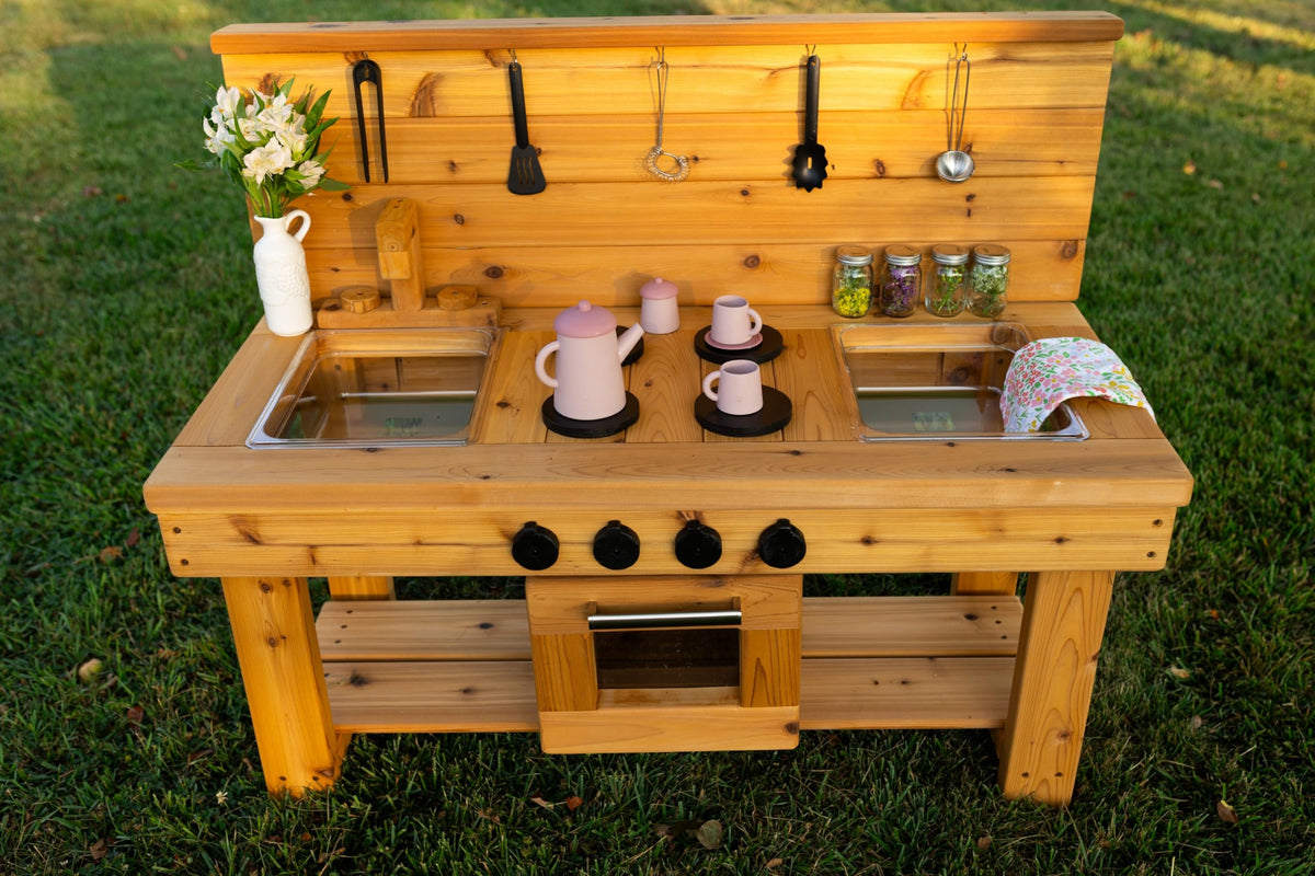 Noble Toys XL Cedar Outdoor Mud Kitchen