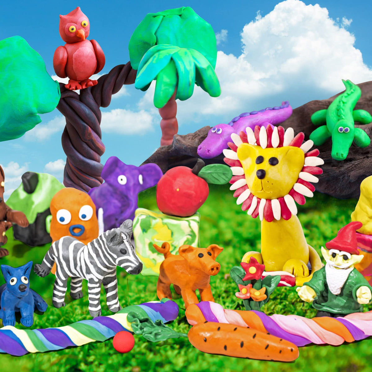 96-Color Air-Dry Modeling Clay Set