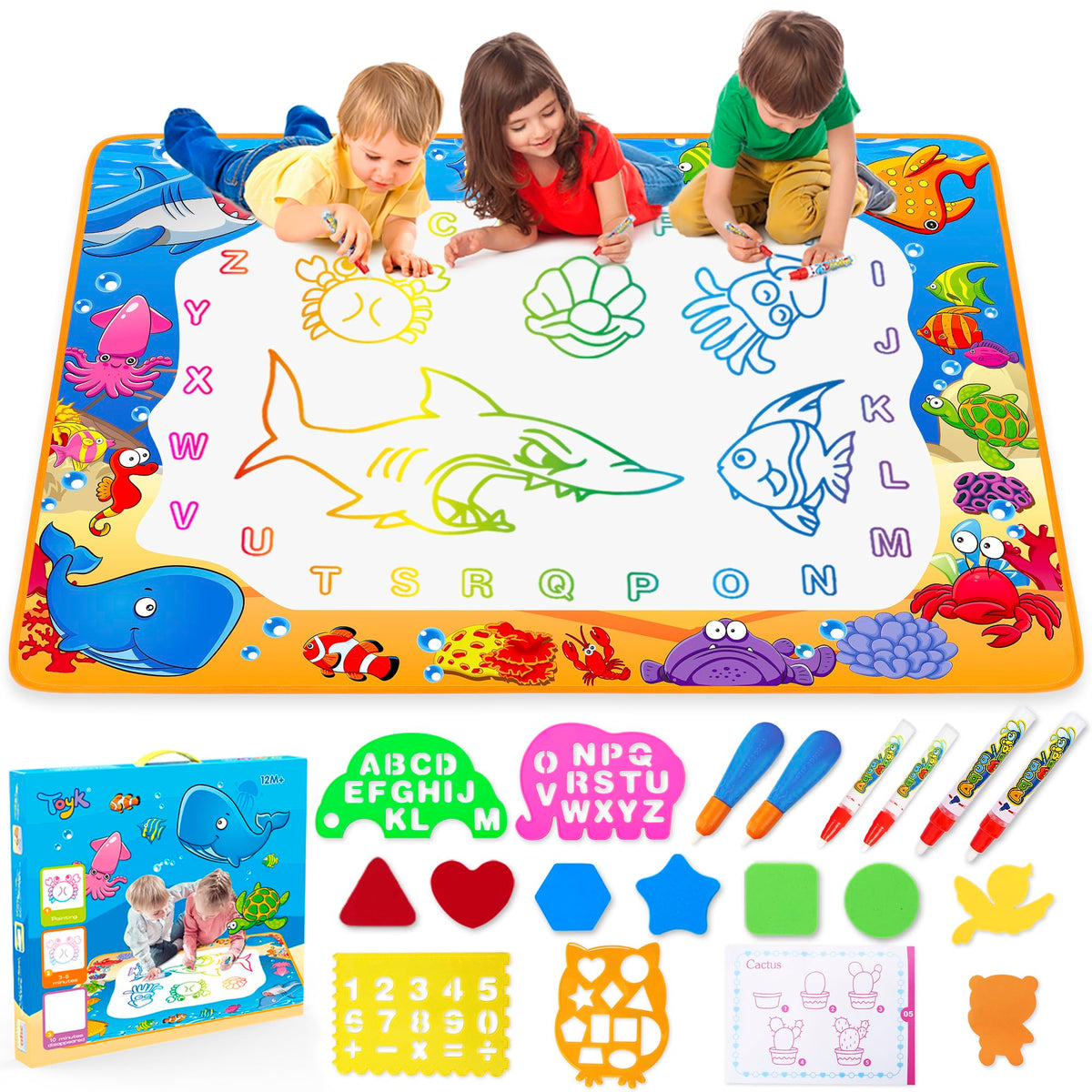 40 x 28-Inch Reusable Water Doodle Mat