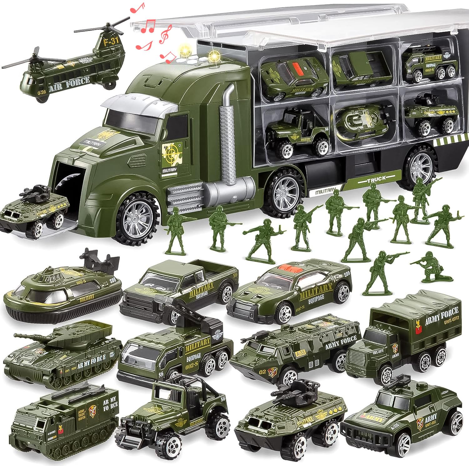 JOYIN 25-in-1 Rescue Vehicle Carrier Set